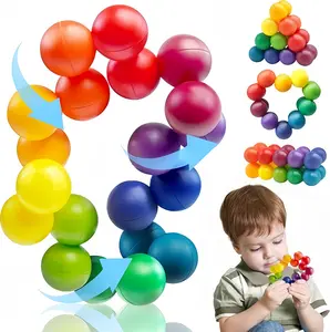 Transformable Sensory Puzzle Ball Toy for Toddlers & Kids, Airplane Travel Fidget Toys Age 3-8, Classroom Calm Down Corner, Birthday Gifts, Halloween Treats, Thanksgiving Childrens Day Christmas Stocking Stuffers,summerwins summerwins