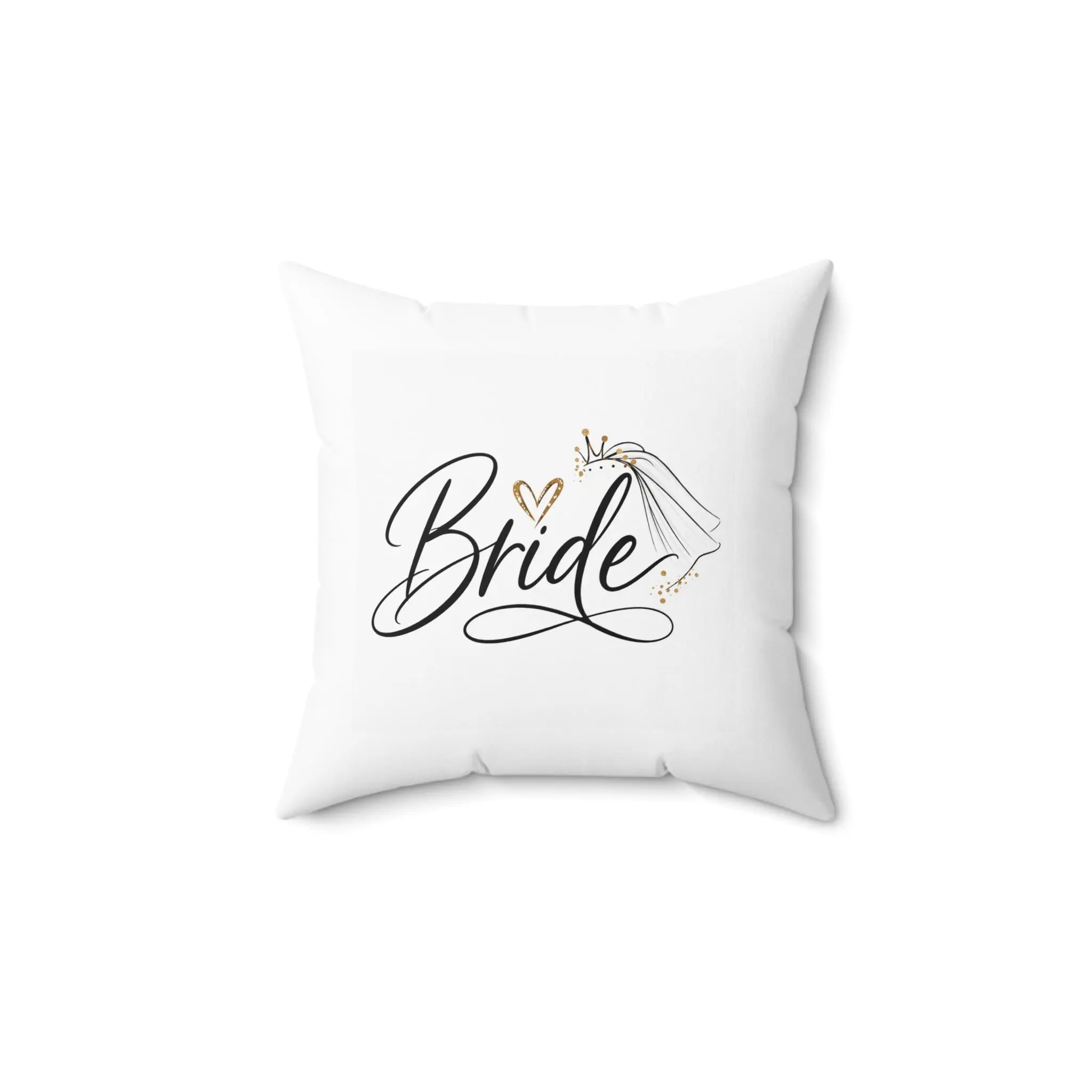 Minimal Script Initials Decorative Throw Pillow