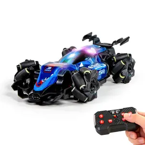 360° Gesture Sensing RC Stunt Car, Remote Control Hand Controlled Car, Drift, Spray, Lights & Music, Birthday Gift for Kids Ages 6-12