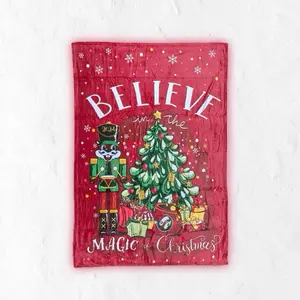 Buc-ee's "Believe in the Magic of Christmas" Blanket
