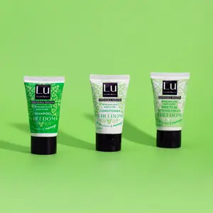 Lu Freedom Travel Starter Kit Collection 3-Piece Curly Wavy Hair Set TSA-Friendly - 1oz Shampoo, 1oz Conditioner, 1oz Styling Cream (Total 3 oz)