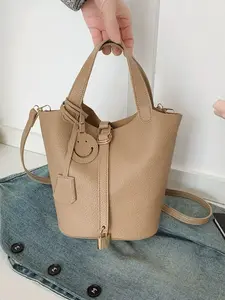 Women's Bucket Bag, Casual Versatile Design, Perfect for Daily Use & Gifts, Fashion Handbag, Stylish Shoulder Bag