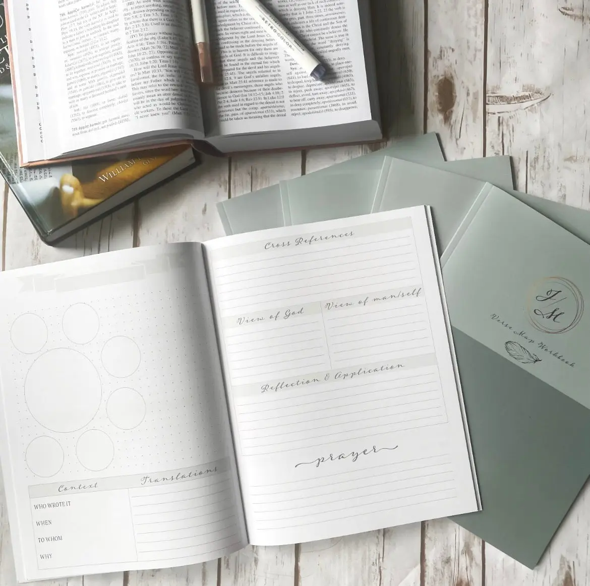 Set of 5 Verse Mapping Workbooks for groups!