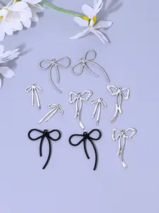 10 Elegant Bow Charms for DIY Jewelry Making, Perfect for Earrings, Necklaces, Bracelets, Keychains, Daily and Festival Accessories