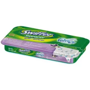 SWIFFER Vanilla & Lavender Scented Wet Mopping Cloths - Febreze Wet Mop Refills, 12 Count