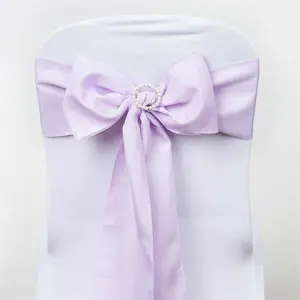5 Pack Polyester Chair Sashes 6"x108" Lavender Lilac