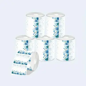 Floral Pattern Thermal Paper, 230pcs/roll Waterproof & Oil-proof Label Paper, Label Sticker for Phomemo M110/M220 Printer