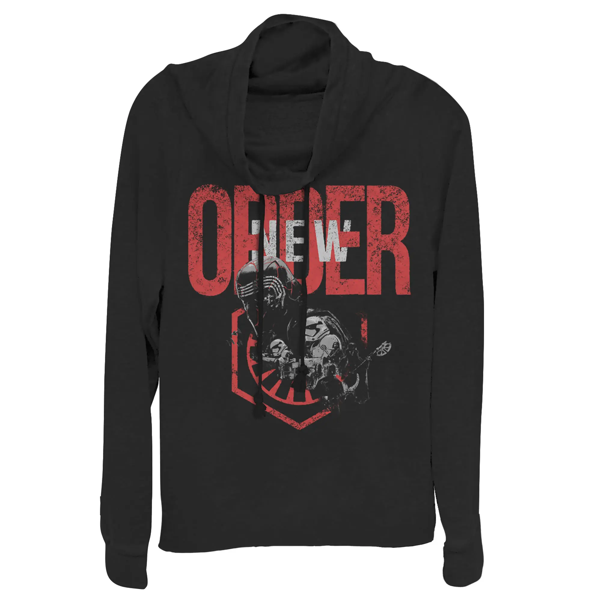 Junior's Star Wars: The Rise of Skywalker New Order Cowl Neck Sweatshirt