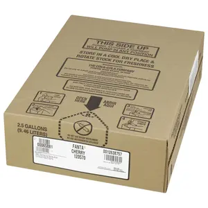 Fanta Cherry Soda Fountain Flavor Syrup - 2.5 Gallon Bag In Box
