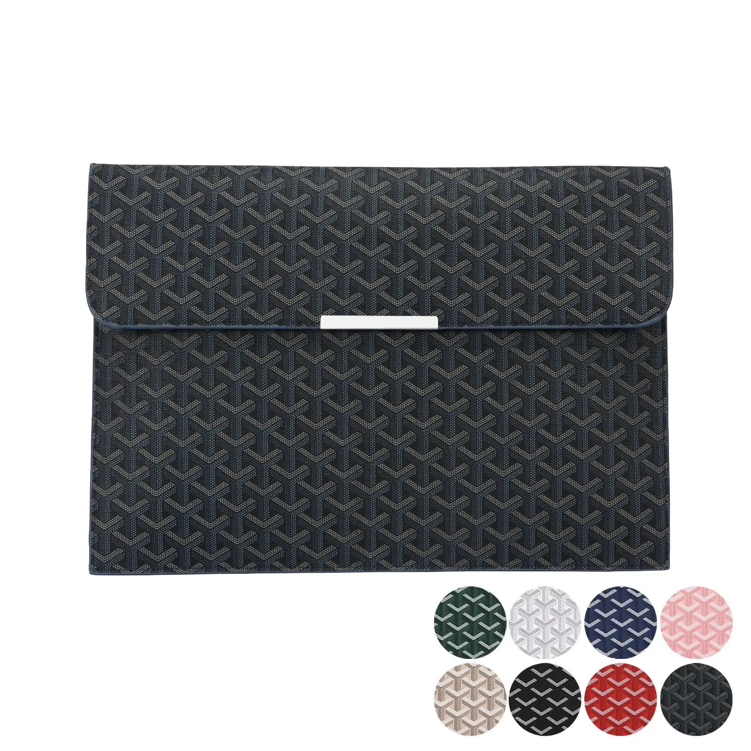 16 Inch Stylish Portable Laptop Bag & Protective Sleeve Document Organizer for MacBook Notebook iPad, Magnetic Closure Slim Scratch-Resistant Case for Office Work Business Travel, Elegant Gift for Women Professionals