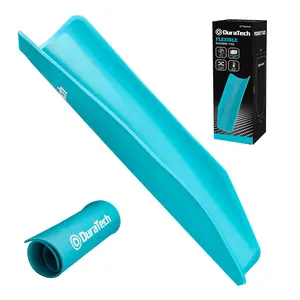 #fathersdaygift DURATECH Flexible Funnel, Multi-Purpose Form a Funnel for Automotive Use, Upgraded Premium Aluminium Core and Thickened Silicone Outer Shell, Flexible Draining Tool for Oil Changes, Blue