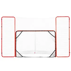 VEVOR Hockey Goal with Backstop and Targets, Street Steel Hockey Net, 72 Pro Hockey Training Goal Set, Portable Indoor Outdoor Hockey Goal with Net, Easy Assemble, White/RedVEVOR Super Brand Day