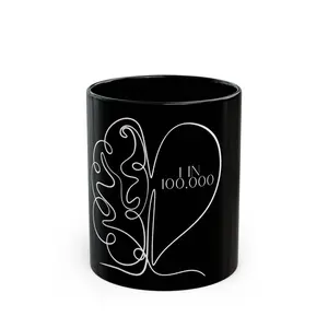 1 in 100,000 IIH Mug | IIH | Idiopathic Intracranial Hypertension Mug | 11 oz. Black Mug