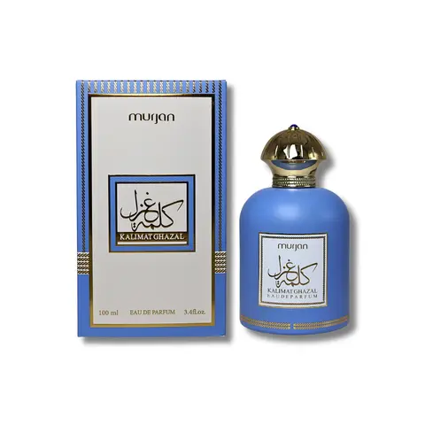 Dumont Murjan Kalimat Ghazal Eau De Parfum - Bold Elegant Unisex EDP Liquid Perfumes with Deep Floral & Marine Signature Scent, 3.4 fl oz, Regular Edition Single Bottle for Adults, Bold Elegant Fragrance