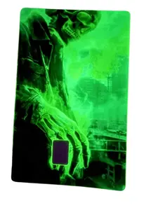 Grim Reaper Glow in the Dark Card Skin – Durable Spooky Design
