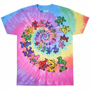 Grateful Dead - Spiral Dancing Bears Tie Dye T-Shirt
