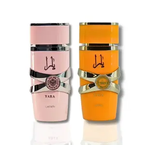 Lattafa Perfumes | Yara Pink & Yara Tous Womens Eau de Parfum Bundle  - 3.4 Oz (100ML) | Orchid - Sugar & Tropical Fruits Notes