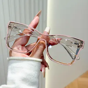 Fashion Square Frame Reading Glasses, Multi-Color Options, Transparent Medium Frame, HD Lenses +1.0 to +4.0, Perfect for Daily Commute & Office Use