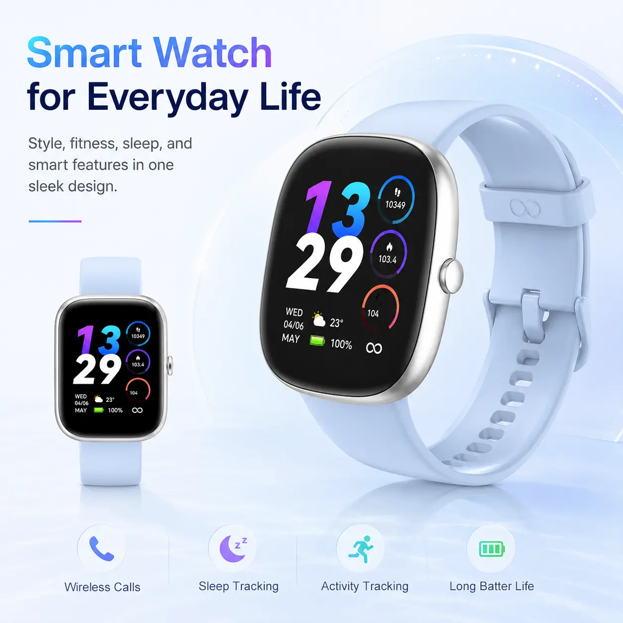 Smart Watch for Women Answer/Make Calls,Fitness Watch with Heart Rate Monitor SpO2-Monitor Sleep Monitor Step Counter,Multi Sports Fitness Tracker Watches for Women Smartwatches for Android iOS
