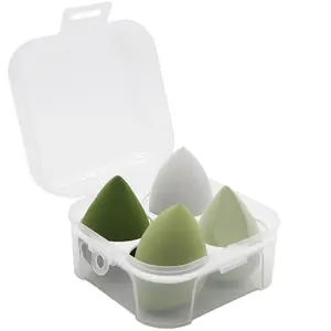 Makeup Sponges Set - Beauty sponges Blending Blenders with 1 Egg Case, Flawless for Cream, Powder and Liquid