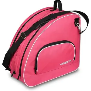Pink Ice Skate Bag with Adjustable Shoulder Strap