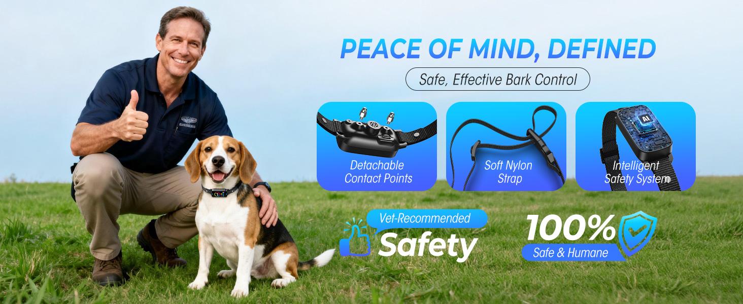 Ultrasonic Bark Collar for Large Medium Small Dogs, Humane Fast & Gentle Anti Bark Collar with Beep & Vibration, Smart Barking Collar with 7 Adjustable Sensitivity Levels,Black Ultrasonic Bark Collar for Large Medium Small Dogs, Humane Fast & Gentle Anti Bark Collar with Beep & Vibration, Smart Barking Collar with 7 Adjustable Sensitivity Levels,Black
