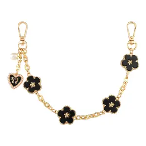 Bag Charms Chain Purse Extender Chain Flower Purse Chain Charms Accessories For Women