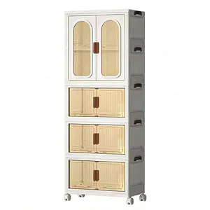 70cm 2-3-4 Layer Cube Storage Containers & Stacked Folding Storage Cabinet – Space-Saving Design, No Assembly Required – Perfect for Organizing Families,apartment accessories,girly apartment decor,bulk gift items,graduation 2026 gifts
