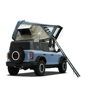 Naturnest Sirius 1 Compact Rooftop Pop-Up Tent for 2-3 - Teardrop Shell for Fuel Savings, 1-Min Gas-Assisted Setup, Triple-Layer Mattress, LED Light, Shoe Storage, Universal Fit outdoorfun