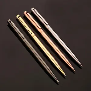 4Pcs Premium Metal Ballpoint Pens, Medium Nib, Retractable - Great for Business, Office, Special Occasions, Weddings and Christmas Gifts, Ballpoint Pen Set