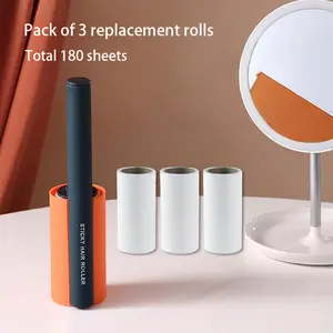 Stick-On Stand-Up Lint Roller for Clothes – Reusable Adhesive Hair & Dust Remover with Tear-Resistant Sheets, Wall-Mountable Pet Fur Brush for Furniture, Carpets & Fabric