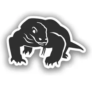 Komodo Dragon Sticker Animal Precision Cut Decal