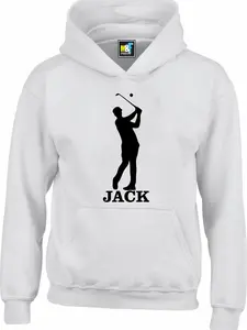 Personalised Hoodie GOLF Course Player Pasture Pool Match-play Boys Unisex Birthday Present Unisex Hoody