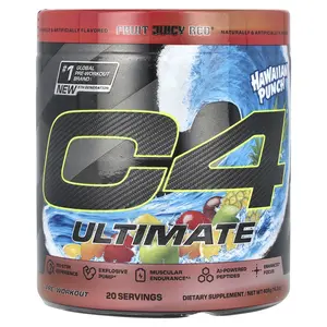 C4 / Cellucor C4® Ultimate, Pre-Workout, Hawaiian Punch® Fruit Juicy Red®, 14.3 oz (406 g)