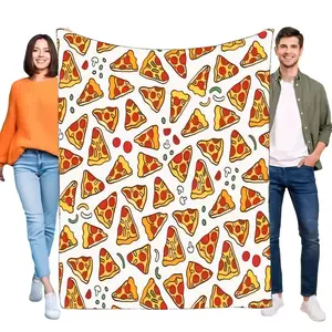 Pizza Slice Blanket Soft Cozy Throw for Bed Sofa Lightweight Home Décor, Perfect Gift for Pizza Lovers, Indoor and Outdoor Use, tiktokshopspringglowup