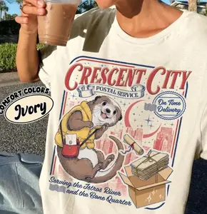 Crescent City Postal Service Shirt Comfort Colors, Crescent City Book Merch T Shirt For Fan, SJM Merch Bryce Quinlan