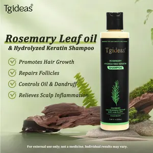 Tgideas Rosemary Shampoo with Hydrolyzed Keratin - Promotes Hair Growth, Controls Oil & Dandruff,Scalp Irritation, Restores Shine #Summervibes