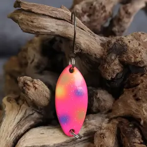 12pcs Vibrant Rainbow Fishing Lures for Trout, Bass, and Perch - 2. 5g/0. 088oz, 3. 5g/0. 123oz, 5g/0. 176oz - Durable Zinc Alloy with Treble Hooks, Perfect for Freshwater and Saltwater Angling, Fishing Lures And Baits, Saltwater Fishing Lures, Colorful L