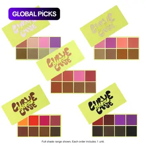 Curve Case Pressed Powder & Brush Makeup Palette Set - Made By Mitchell #GLOBAL PICKS