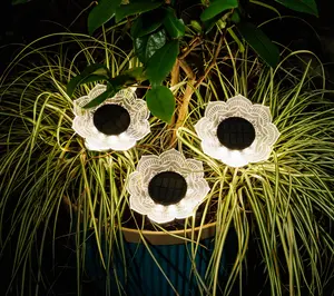 Jennings Set of 4 Fiber Effect Acryllic Flower Lights