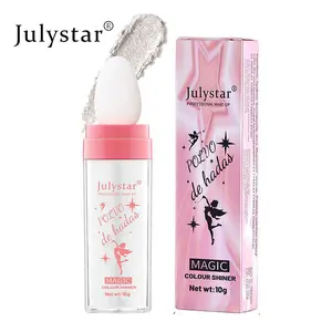 3 Color Fairy Highlighting Powder - Full Body Highlight Brightening Glitter Powder  for Face and Eye Highlighter Makeup Full Body Contouring and Clavicle Pearlescent for Halloween/Christmas/Party Makeup Sparkling Summer Party Body Glitter Bronzer Makeup