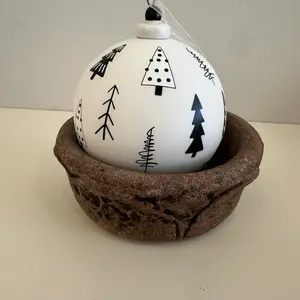 B&W Tree Ornament