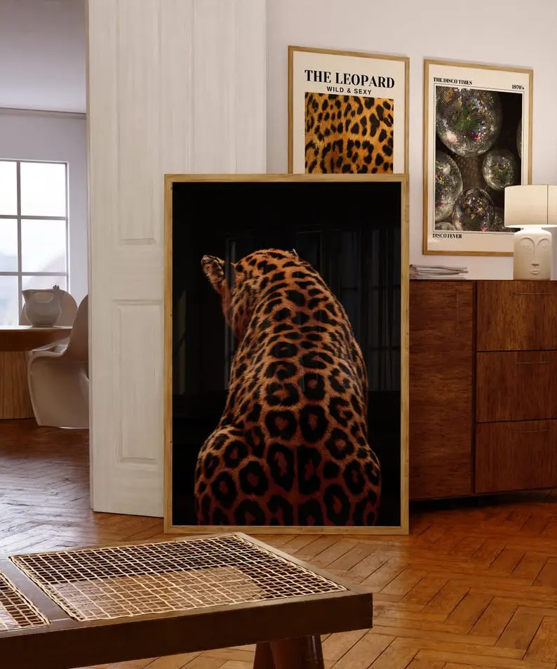 Leopard Print, Vintage Retro Wall Art