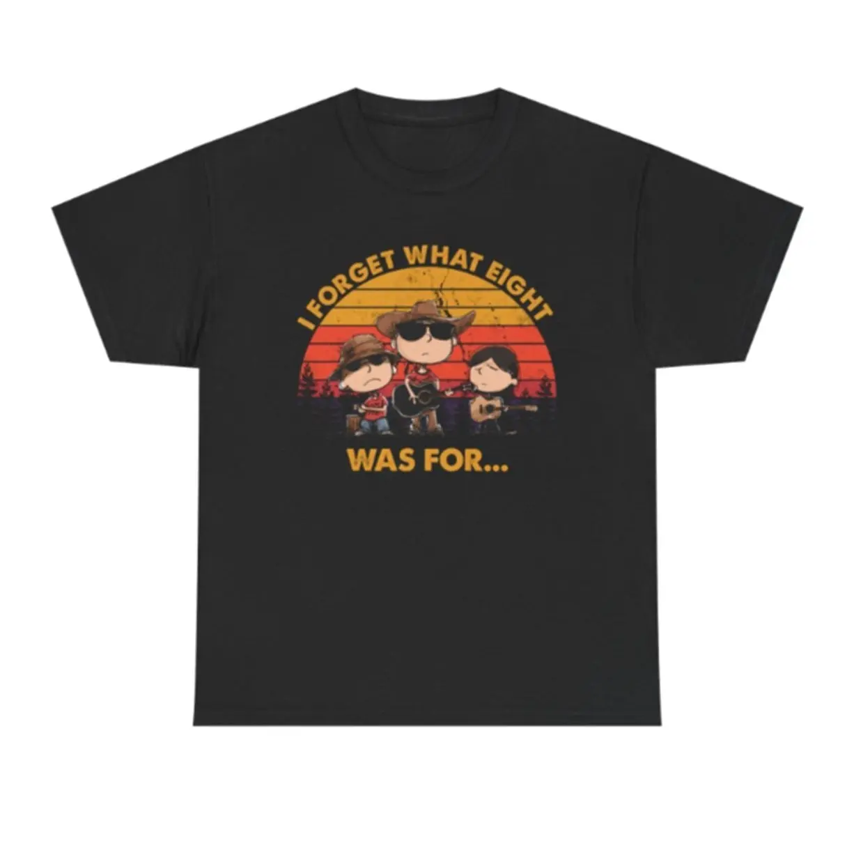 I Forget What Eight Was For T-shirt, Singer Live Performance Guitar Tee Western Music Aesthetic Streetwear, Heavyweight Soft Cotton Unisex Top, Men Women Wear Casual Tee, Gift for Country Music Fans