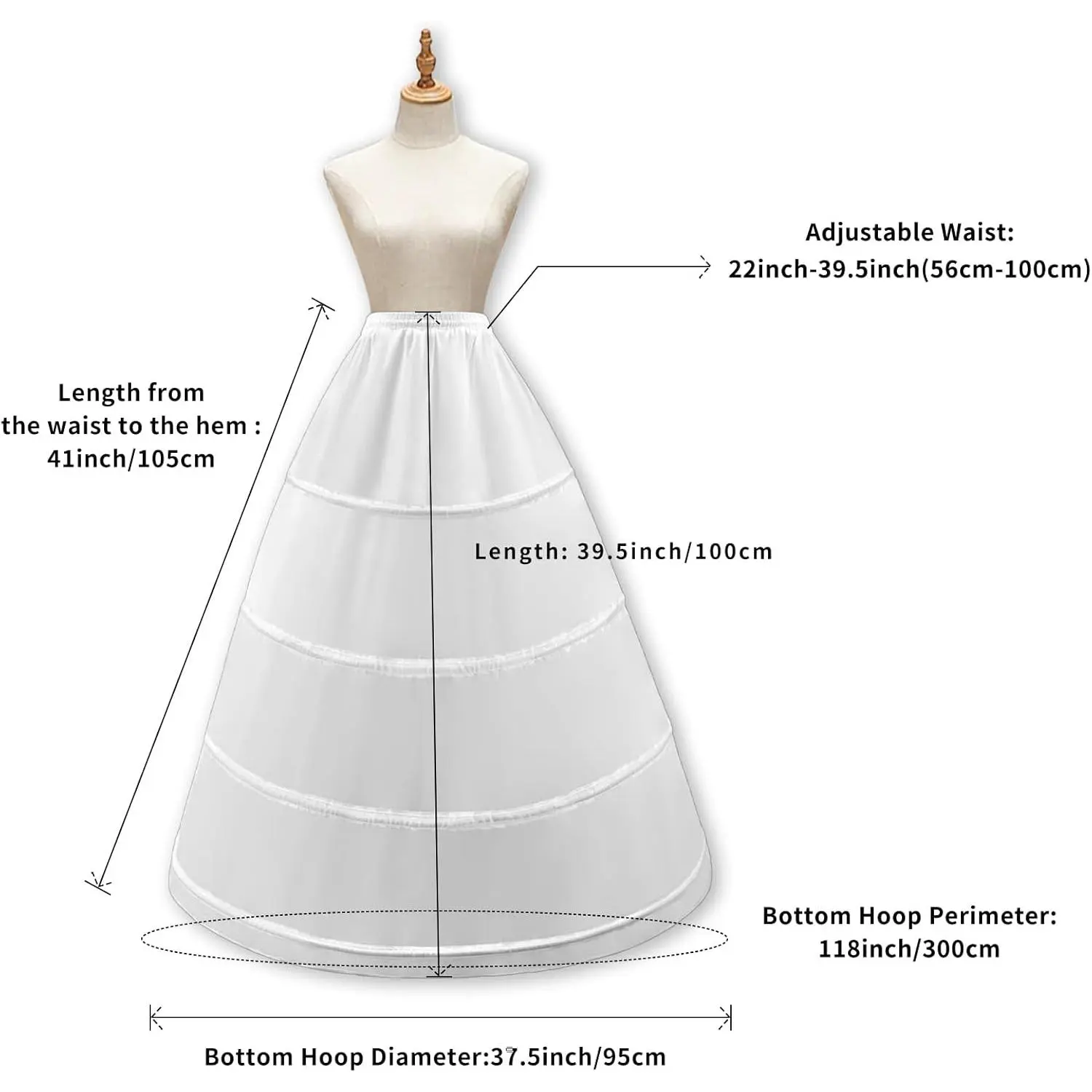 Women's 4 Hoop Skirt Petticoat A Line Crinoline Floor Length Underskirt for Wedding Dress Ball Gown Prom Quinceanera Slips - TikTok Shop Women's 4 Hoop Skirt Petticoat A Line Crinoline Floor Length Underskirt for Wedding Dress Ball Gown Prom Quinceanera Slips - TikTok Shop