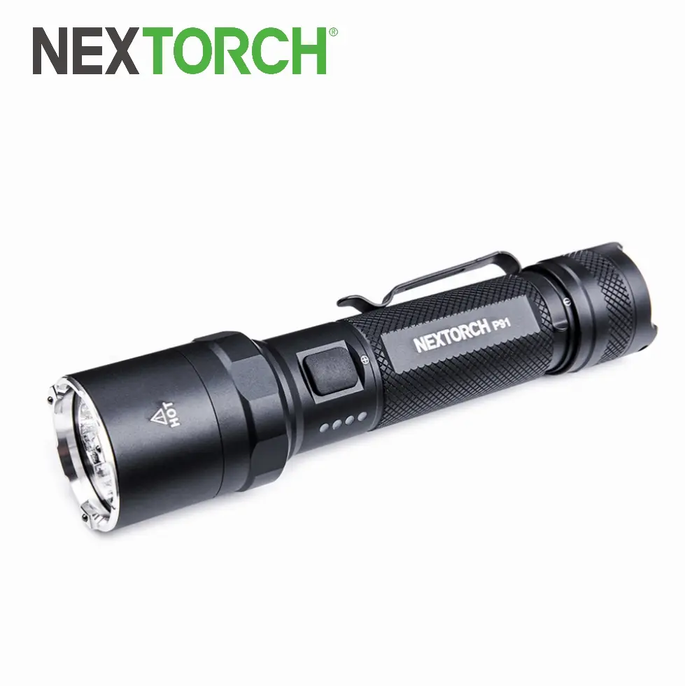 NEXTORCH P91 Dual-Switch Torch, 5000 Lumens Camping & Hiking Flashlight for Sports & Outdoor Use