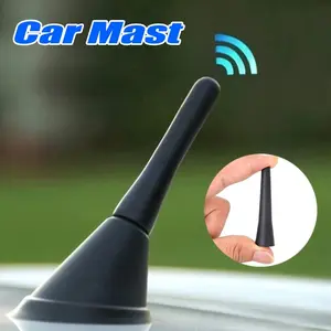 Car Accessories Sport Style Radio Antenna Roof Mount, Universal Mini Antenna Tool with Three Screws, Fits Most Cars, Truck Antenna
