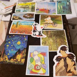 ART HISTORY STICKERS - Assorted Artwork with Unique Designs and Themes