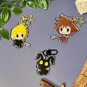 Kingdom Hearts Keychain - Cute Keyrings Birthday Gifts – Cute Acrylic Keychain Charms, Perfect Gift for Fans & Collectors