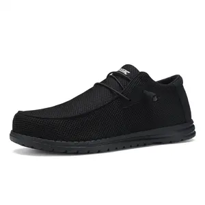 Steel Toe Shoes for Men Slip On Safety Work Loafers Lightweight Composite Toe Shoes for Men Comfortable Mens Safety Tennis Sneakers